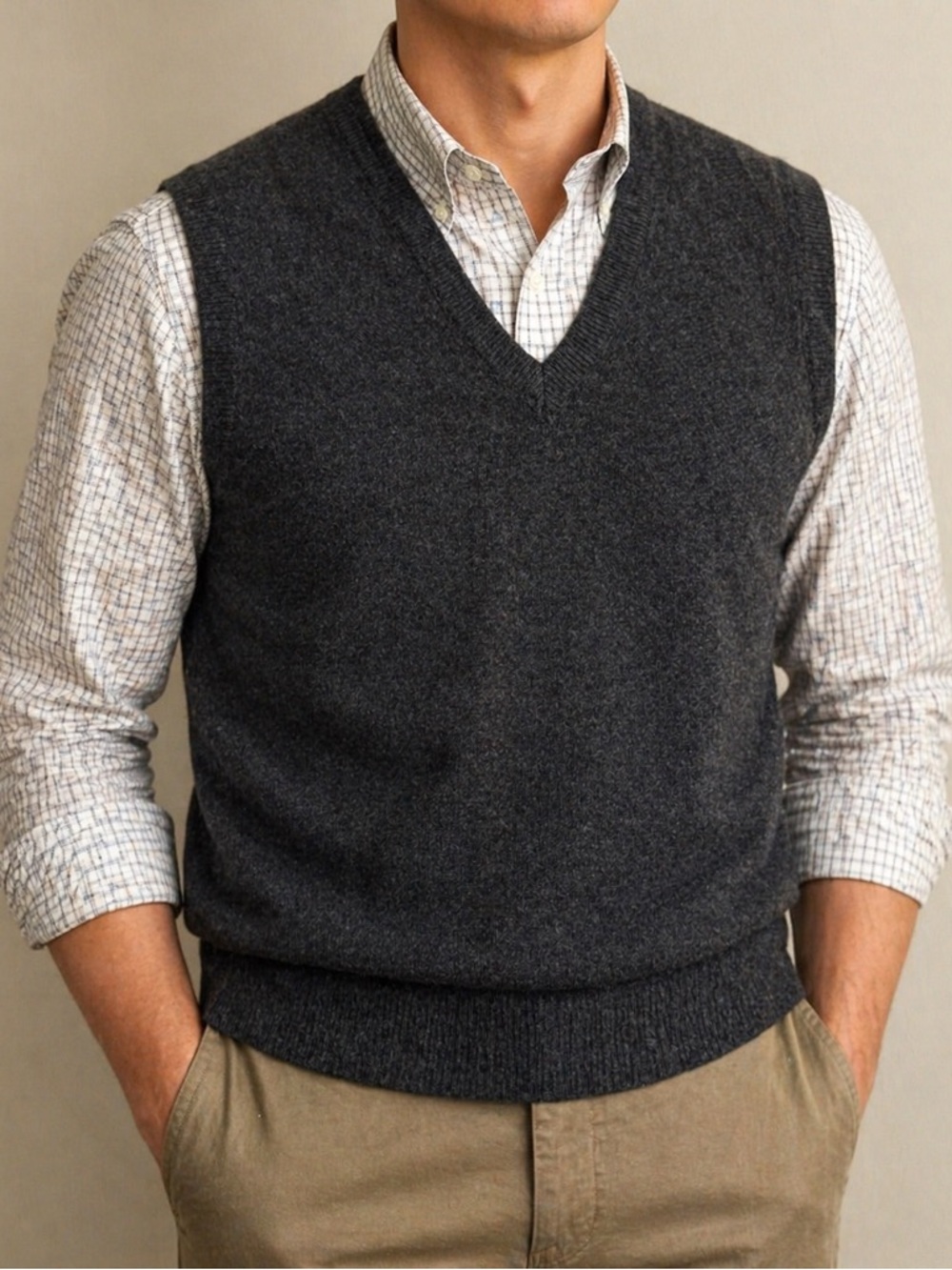 VTG L.L. Bean • Virgin Lambswool Sweater Vest